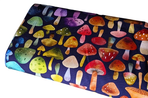 Click to order custom made items in the Rainbow Mushrooms fabric